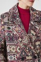 Płaszcz damski wzorzysty kolor multicolor RS25.KPD200 multicolor