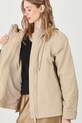 Parka dámská hladký povrch béžová barva RS25.KUD500