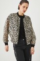 Odzież Kurtka bomber damska w panterkę kolor multicolor RS25.KUD704 multicolor
