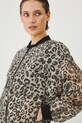 Kurtka bomber damska w panterkę kolor multicolor RS25.KUD704 multicolor
