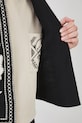 Bavlněná vesta dámská s ozdobnou nášivkou černá barva RS25.KZD600