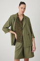 Medicine kimono z domieszką lnu zielony RS25.KZD802