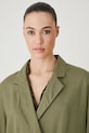 Medicine kimono z domieszką lnu RS25.KZD802 zielony