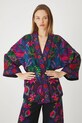 Kimono damskie wzorzyste kolor czarny czarny RS25.KZDA00