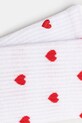 Skarpetki bawełniane damskie w serduszka (2-pack) kolor biały RS25.LGD200 biały RS25