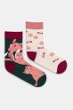 Bavlnené ponožky dámske s motívom mačiek (2-pack) viac farieb RS25.LGD205 viacfarebná RS25