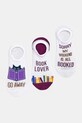 Skarpetki bawełniane damskie wzorzyste (3-pack) kolor multicolor skarpetki krótkie multicolor RS25.LGD700
