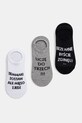 Skarpetki bawełniane damskie z napisami (3-pack) kolor multicolor skarpetki krótkie multicolor RS25.LGD904