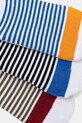 Bavlnené ponožky pánske pruhovaná (3-pack) viac farieb RS25.LGM512 viacfarebná RS25