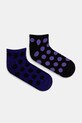 Skarpetki bawełniane męskie w kropki (2-pack) kolor multicolor skarpetki krótkie multicolor RS25.LGM808
