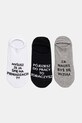 Skarpetki bawełniane męskie z napisami (3-pack) kolor multicolor skarpetki krótkie multicolor RS25.LGMB06