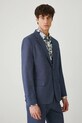 Medicine blazer din amestec de in bleumarin RS25.MKM703