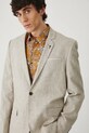 Medicine blazer din amestec de in maro RS25.MKM821