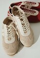 Sneakersy zamszowe damskie z elastyczną podeszwą kolor beżowy beżowy RS25.OBD504