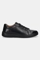 Boty Kožené sneakers boty s pružnou podrážkou černá barva RS25.OBM304 černá
