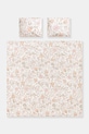 Komplet pościeli bawełnianej wzorzystej 200 x 200 cm kolor beżowy RS25.PCU504 beżowy RS25