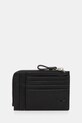 Medicine portacarte in pelle pelle fiore nero RS25.PFM301