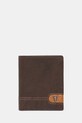Medicine portafoglio in pelle pelle fiore marrone RS25.PFM700