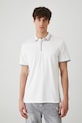 Bavlněné polo tričko pánské s elastanem, melanž bílá barva RS25.POM071 bílá RS25