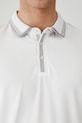 Bavlněné polo tričko pánské s elastanem, melanž bílá barva RS25.POM071 bílá