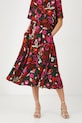 Spódnica damska midi z wiskozy wzorzysta kolor multicolor multicolor RS25.SDD030