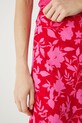 Spódnica damska maxi w kwiaty kolor czerwony czerwony RS25.SDD0B0