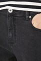 Jeansy damskie mom fit z efektem sprania kolor czarny czarny RS25.SJD031