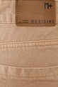 Bavlnené rifle dámske wide leg hnedá farba hnedá RS25.SJD603