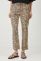Spodnie damskie wzorzyste kolor beżowy RS25.SPD061 beżowy RS25