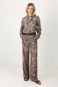 Spodnie damskie wide leg wzorzyste kolor multicolor RS25.SPD502 multicolor RS25
