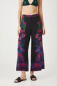 Spodnie damskie culottes wzorzyste kolor czarny RS25.SPDA01 czarny RS25