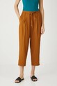 Spodnie damskie slouchy z lyocellu kolor brązowy RS25.SPDB03 brązowy RS25