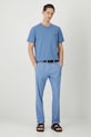 Medicine pantaloni din in RS25.SPM061 albastru RS25