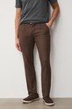 Oblečení Lněné kalhoty pánské s páskem, melanž hnědá barva RS25.SPM061 hnědá