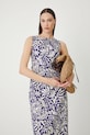Medicine vestito in cotone midi blu navy RS25.SUD093
