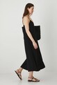 Medicine rochie din amestec de in RS25.SUD095 negru RS25