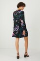 Odzież Sukienka damska mini z wiskozy w kwiaty kolor multicolor RS25.SUD304 multicolor