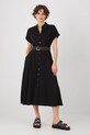 Medicine rochie din amestec de in RS25.SUD701 negru RS25