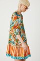 Sukienka bawełniana damska mini z fakturą kolor multicolor multicolor RS25.SUDB17