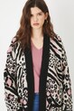 Kardigan damski żakardowy wzorzysty kolor multicolor multicolor RS25.SWD173