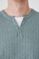 Sweter męski melanżowy z fakturą kolor zielony RS25.SWM202 zielony