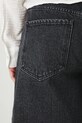 Szorty jeansowe bawełniane damskie kolor czarny RS25.SZD081 czarny