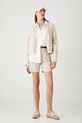 Medicine pantaloncini in lino RS25.SZD093 beige RS25