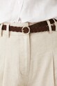 Medicine pantaloncini in lino beige RS25.SZD093