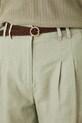 Medicine pantaloncini in lino verde RS25.SZD093