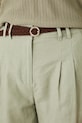 Medicine pantaloni scurti din in verde RS25.SZD093