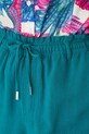 Medicine pantaloni scurți din amestec de in turcoaz RS25.SZDA00