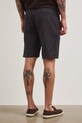 Medicine szorty z domieszką lnu czarny RS25-SZM081