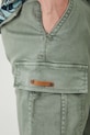 Szorty jeansowe męskie z kieszeniami cargo kolor zielony zielony RS25.SZM924