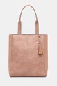 Kabelka dámská z ekokůže růžová barva odnímatelný popruh růžová RS25.TOD305